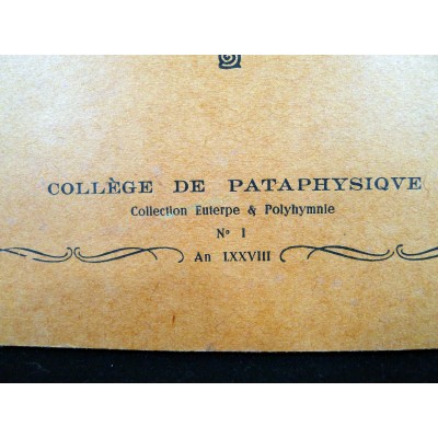 COLLEGE DE PATAPHYSIQUE, CHANSON du DECERVELAGE, VERSION MUSICALE