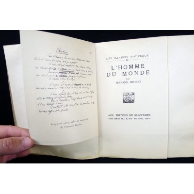 L'HOMME DU MONDE, Fernand DIVOIRE, 1925 Ed.original /Japon.