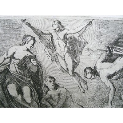 Nikolaus VAN HOY (1631-1679), GRAVURE, Le Concert avec Apollon.