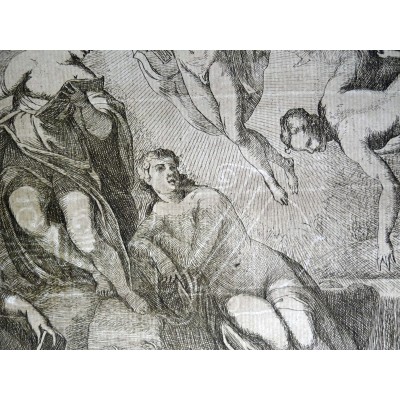 Nikolaus VAN HOY (1631-1679), GRAVURE, Le Concert avec Apollon.