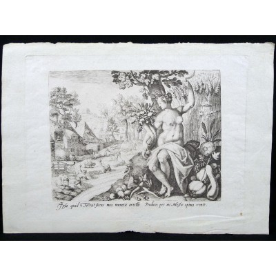 Pieter I DE JODE (c.1570-1634), 2 GRAVURES, Le Printemps/ L'Eté.