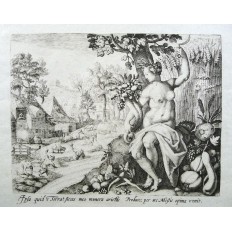 Pieter I DE JODE (c.1570-1634), 2 GRAVURES, Le Printemps/ L'Eté.