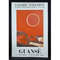 Antonio GUANSE (1926-2008), AFFICHE EXPOSITION 1969 Galerie Suillerot, Paris.