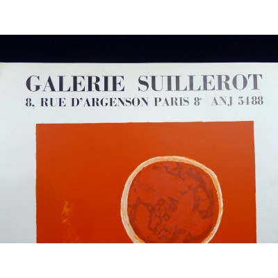 Antonio GUANSE (1926-2008), AFFICHE EXPOSITION 1969 Galerie Suillerot, Paris.