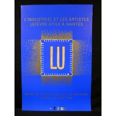 AFFICHE Exposition LEFEVRE-UTILE, NANTES 1999.