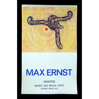 Max ERNST (1891-1976), AFFICHE EXPOSITION 1972, NANTES