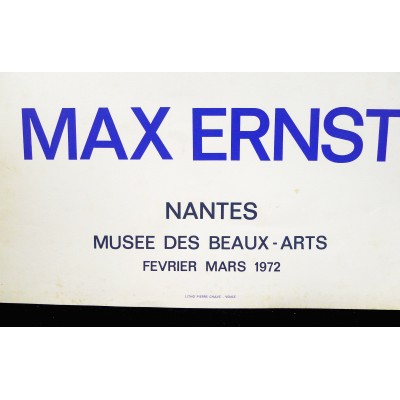 Max ERNST (1891-1976), AFFICHE EXPOSITION 1972, NANTES