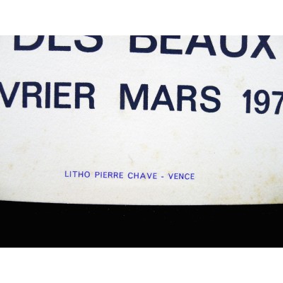 Max ERNST (1891-1976), POSTER EXHIBITION 1972, NANTES