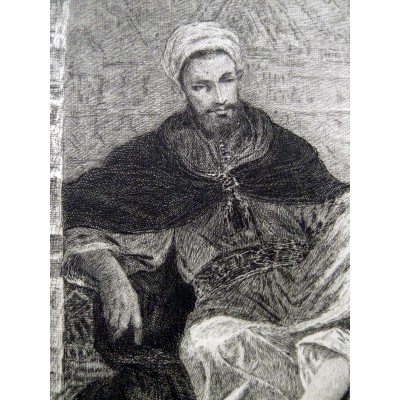  Charles Jean Louis COURTRY (1846-1897), GRAVURE ORIENTALISTE, d'après Alexandre BIDA (1813-1895)