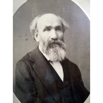PORTRAIT DEDICACE DE Fabien MAGNIN (1810-1884), Président SOCIETE POSITIVISTE de Paris.