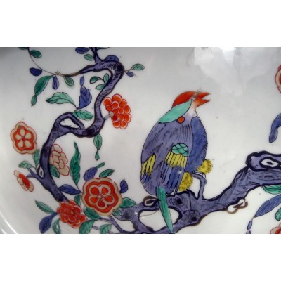 CHINE, JARDINIERE EN PORCELAINE, DYNASTIE QING. XVIIIe s.