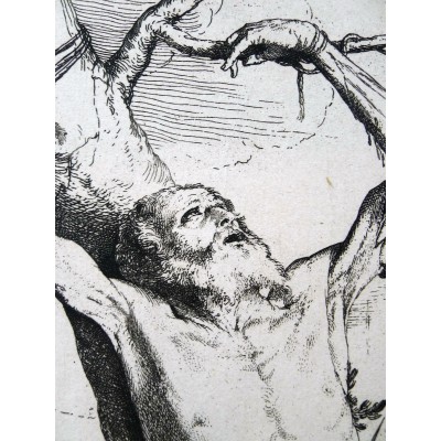  Jusepe DE RIBERA (1588/91-1652), Le Martyre de Saint- Bartolomé (Saint Barthélémy) GRAVURE