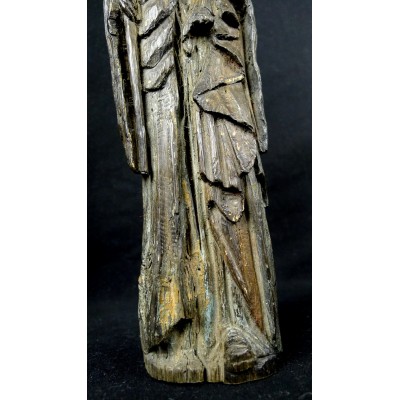 VIERGE COURONNEE A L'ENFANT, Bois, XIV / XVe s.CROWN VIRGIN with CHILD, wood.