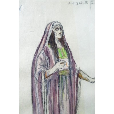 Charles BETOUT (1869-1945), COSTUME de THEATRE, DESSIN (B)