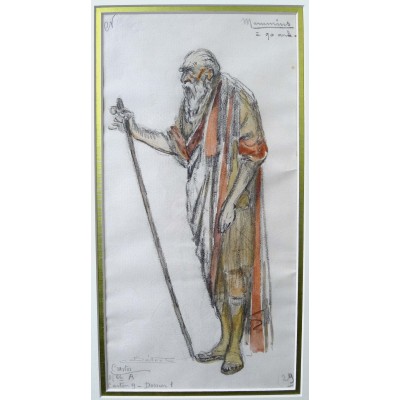 Charles BETOUT (1869-1945), COSTUME de THEATRE, DESSIN (C)