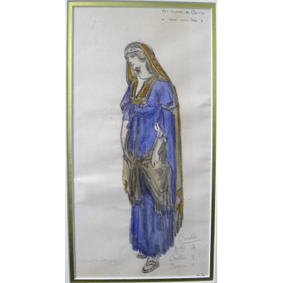 Charles BETOUT (1869-1945), COSTUME de THEATRE, DESSIN (E)