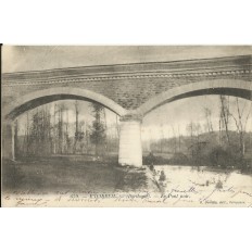 CPA: EXCIDEUIL, Le Pont Noir, vers 1900