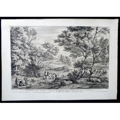 Anton (Antoine-François) BAUDUINS (1640-1700), HOMMAGE à Philippe DE CHAMPAIGNE (1602-1674), d'après VAN DER MEULEN