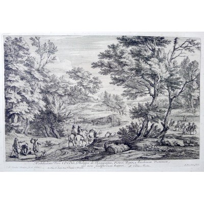 Anton (Antoine-François) BAUDUINS (1640-1700), HOMMAGE à Philippe DE CHAMPAIGNE (1602-1674), d'après VAN DER MEULEN
