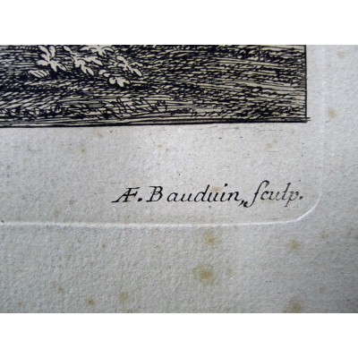 Anton (Antoine-François) BAUDUINS (1640-1700), HOMMAGE à Philippe DE CHAMPAIGNE (1602-1674), d'après VAN DER MEULEN