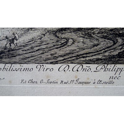 Anton (Antoine-François) BAUDUINS (1640-1700), HOMMAGE à Philippe DE CHAMPAIGNE (1602-1674), d'après VAN DER MEULEN