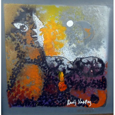 Raúl VASQUEZ SAEZ (1954-2008), COMPOSITION, ACRYLIQUE/PANNEAU, PANAMA