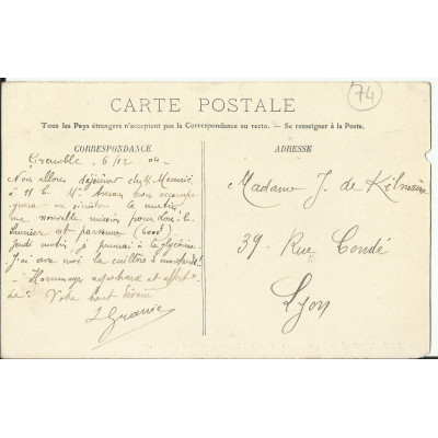CPA: LE DAUPHINE, La Grave. Plateau d'Emparis. Années 1900. COULEURS.