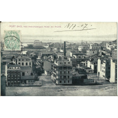 CPA: EGYPTE, PORT SAID (Panorama) années 1900