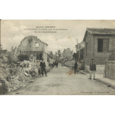 CPA: GUIGNYCOURT-sur-AISNE, Rue Société Reimoise (guerre 1914-18), Années 1910