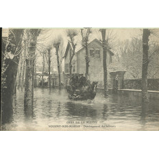 CPA: NOGENT-sur-MARNE, LA CRUE, Déménagement des habitants, Années 1910