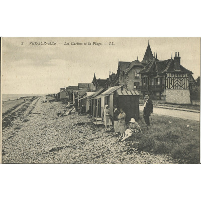 CPA: VER-sur-MER, Les CABINES de PLAGE vers 1900