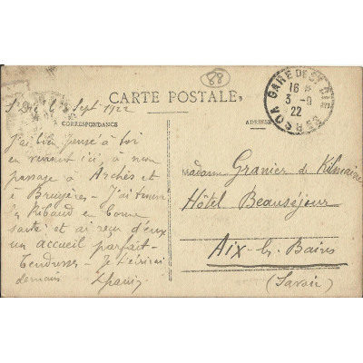 CPA: SAINT-DIE, Vue de la Ville, vers 1920