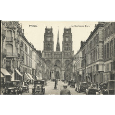 CPA: ORLEANS, La Rue Jeanne-d'ARC , vers 1910.