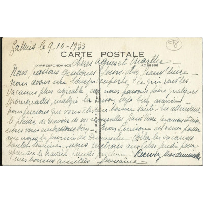 CPA : GALLUIS, Vue Générale, Années 1930