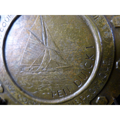 MEDAILLE en BRONZE, ERIC TABARLY, PEN DUICK. J.JOACHIM sc. 1978