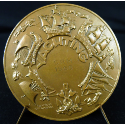 MEDAILLE en BRONZE, YACHTING, R.DELAMARRE sc. 1948