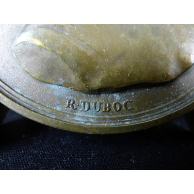 MEDAILLE en BRONZE, COMMANDANT COUSTEAU, LA CALYPSO, R.DUBOC sc.1978