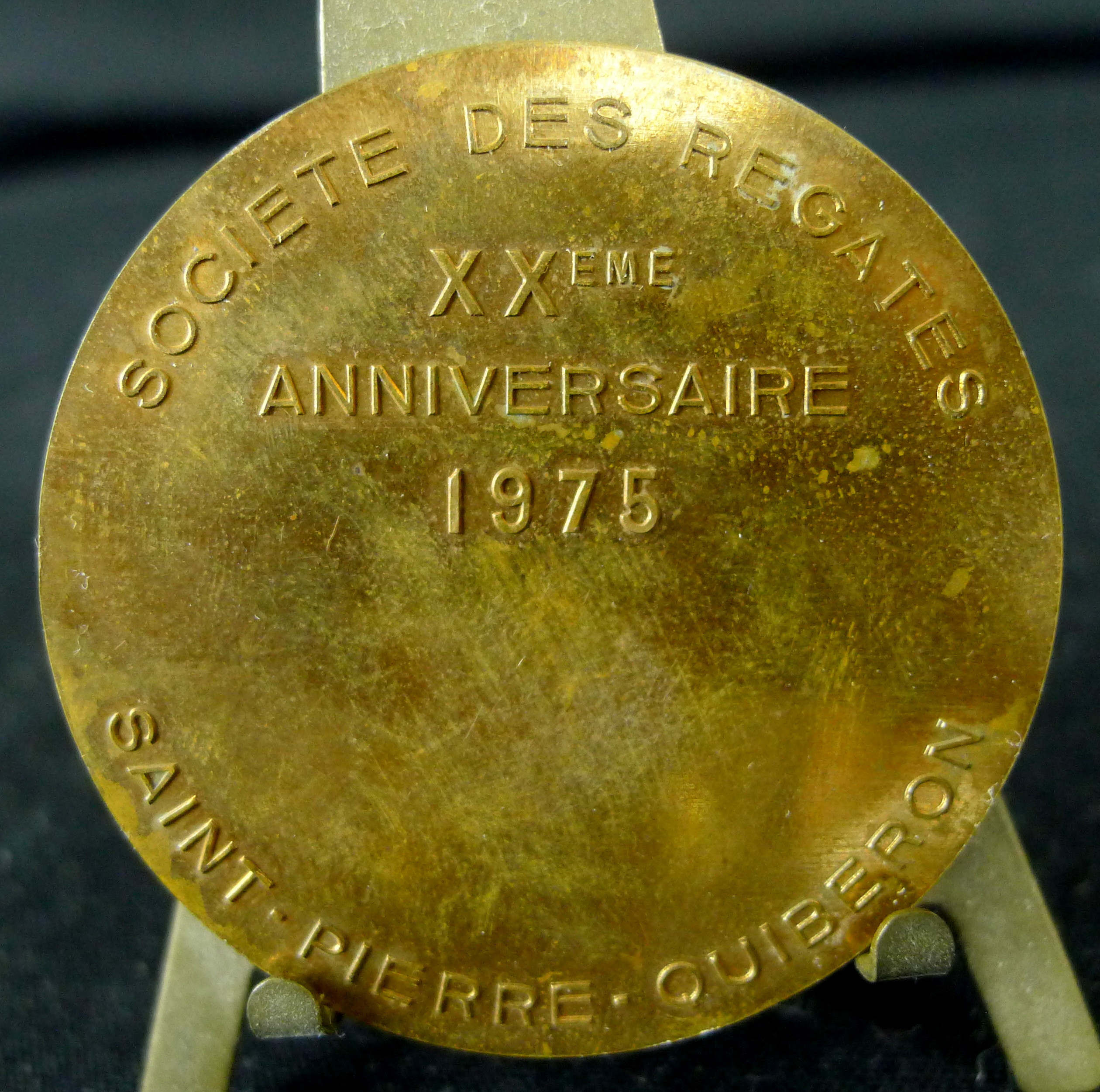 Médaille en bronze argenté - société canine de Cannes