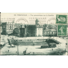 CPA: PERPIGNAN, Vue Panoramique sue Le CASTILLET, vers 1910