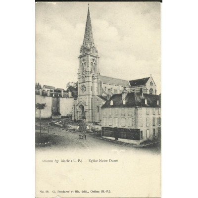CPA: OLORON SAINTE-MARIE, Eglise Notre-Dame, vers 1900