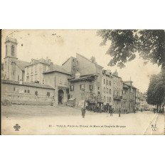 CPA: TULLE, Place du CHAMPS-de-MARS, vers 1900