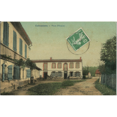 CPA : COLOMIERS, Place d' ENJACCA, Années 1910