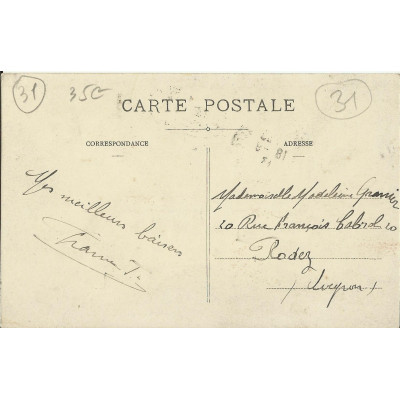 CPA : COLOMIERS, Place d' ENJACCA, Années 1910