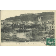 CPA: LA LOUVESC, Le Lac et le Mont Besset, vers 1910