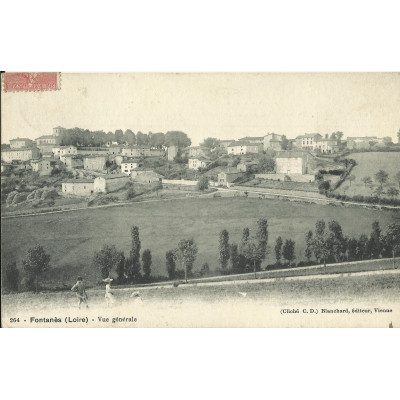 CPA: FONTANES, Vue Générale, années 1900