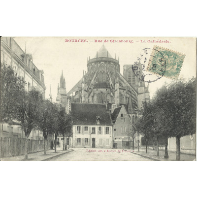 CPA: BOURGES, Rue de STRASBOURG, vers 1900