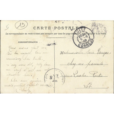 CPA: TULLE, La CATHEDRALE et Le LYCEE, vers 1900