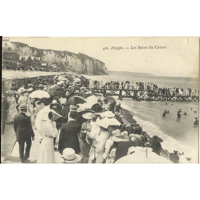 CPA: DIEPPE, Les BAINS du CASINO, vers 1900.