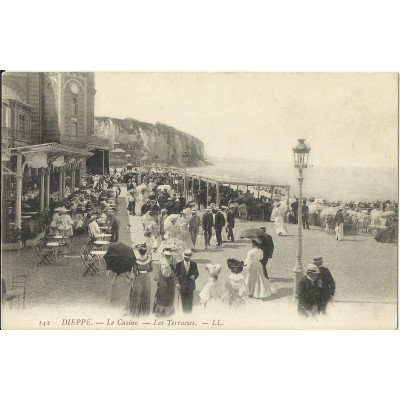 CPA: DIEPPE, Le CASINO, Les TERRASSES, vers 1900.