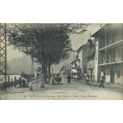 CPA: MONTMELIAN, Route Nationale, vers 1900